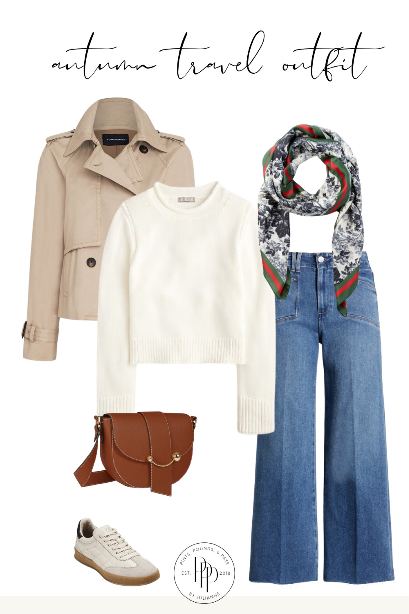 🍂 Fall travel outfit idea with those Paige wide leg jeans and cropped trench #fall #falloutfit #falloutfitidea #ootd

#LTKSeasonal #LTKStyleTip