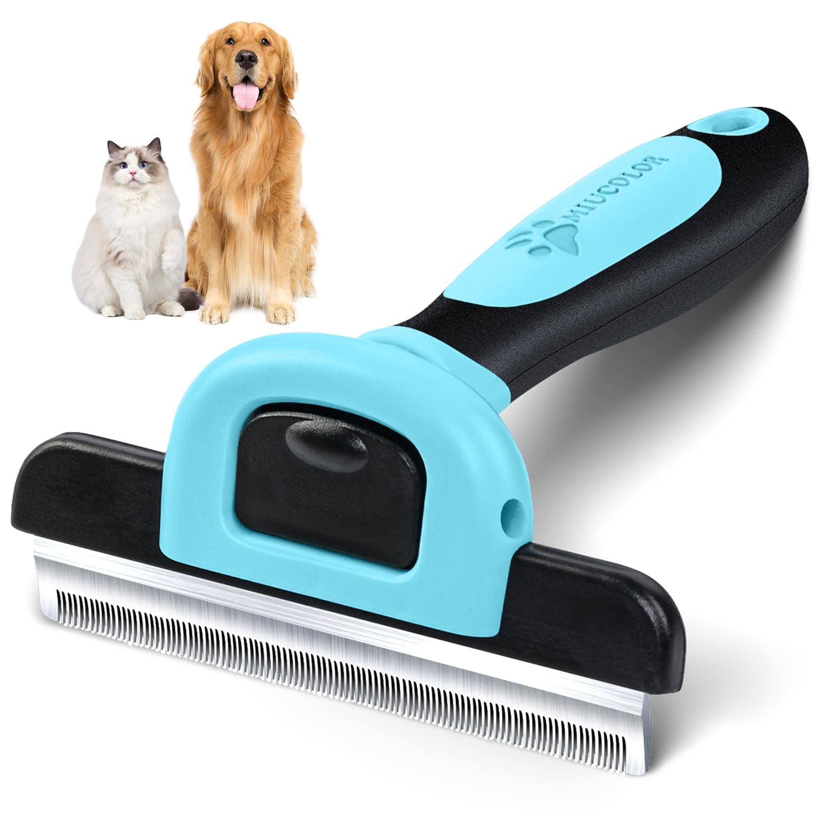 MIU COLOR Pet Grooming Brush, Deshedding Tool for Dogs & Cats, Effectively Reduces Shedding by up... | Amazon (US)