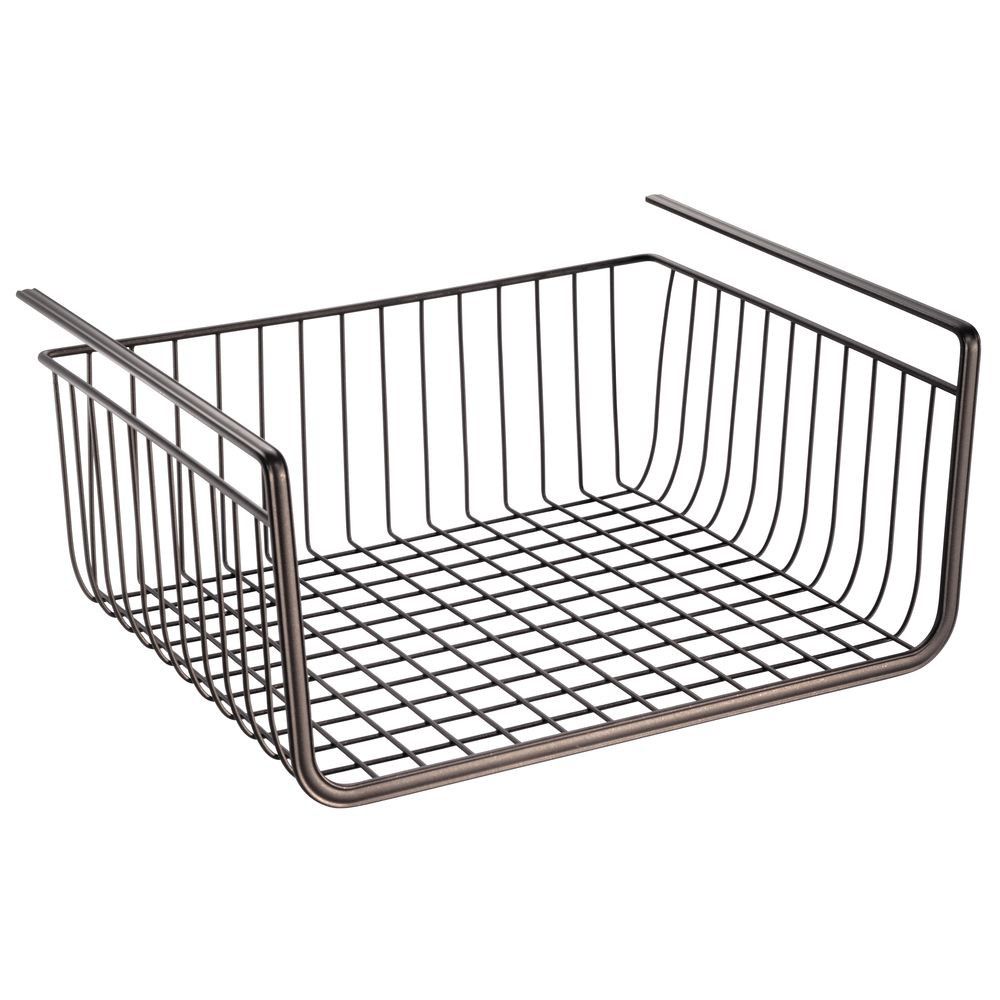 InterDesign York Lyra Under-the-Shelf Steel Wire Basket 12.5"" Bronze | Target