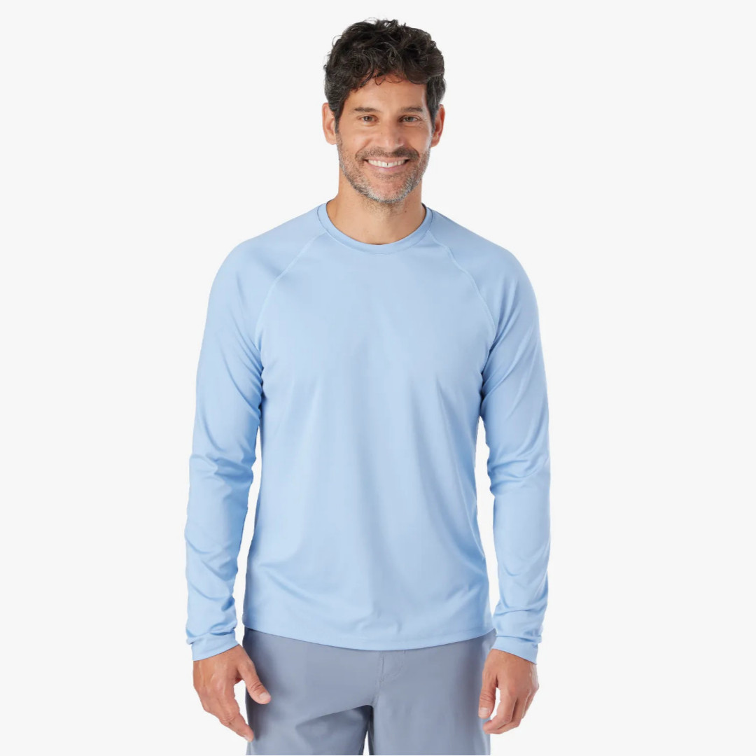 Anchor Rashguard | Light Blue | Fair Harbor Clothing