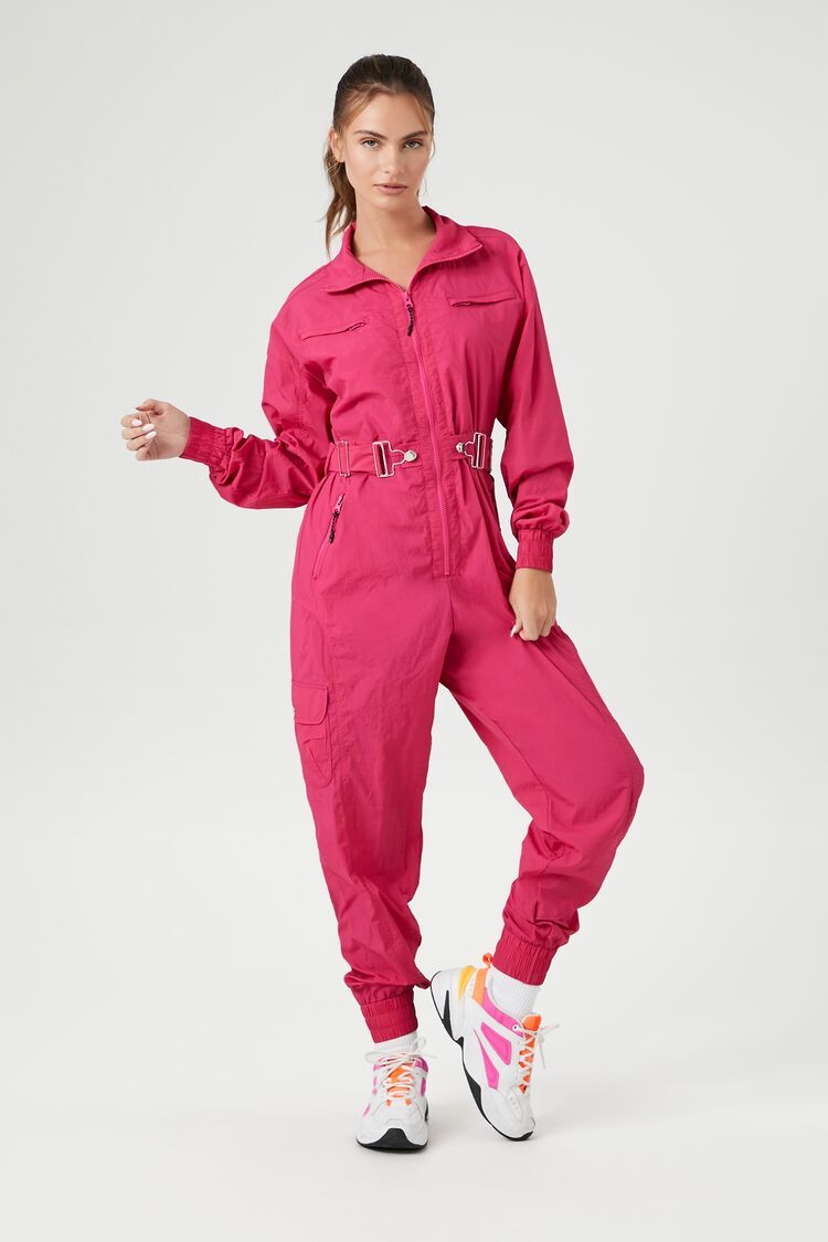Active Belted Zip-Up Jumpsuit | Forever 21 (US)