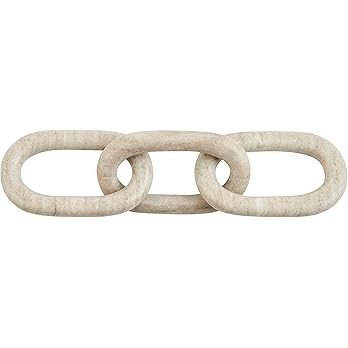 Mud Pie Brown Marble Link; 14 1/2" x 4" | Amazon (US)