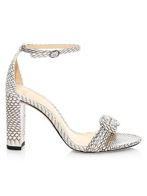 Vicky Knotted Python Sandals | Saks Fifth Avenue