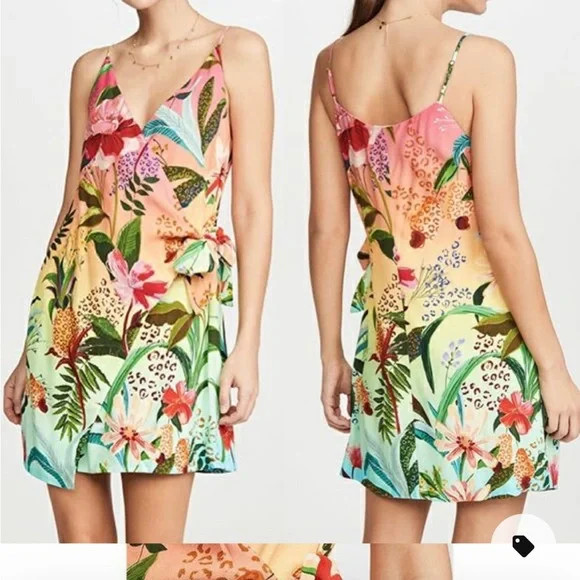 NWT Farm Rio Amazonian Ombré Mini Wrap dress. Size M | Poshmark