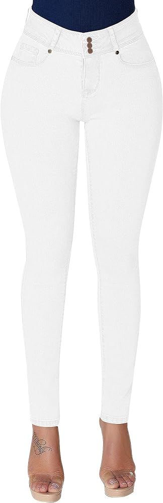 roswear Womens High Waisted Skinny Stretch Butt Lifting Jeans | Amazon (US)