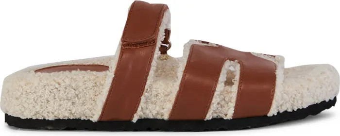 AZALEA WANG Dovey Faux Shearling Slide Sandal (Women) | Nordstromrack | Nordstrom Rack