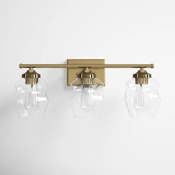 Micah 3-Light Dimmable Antique Brass Vanity Light | Wayfair North America