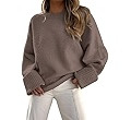 LILLUSORY Women's Oversized Sweaters Fuzzy Chunky Warm Pullover Sweater | Amazon (US)