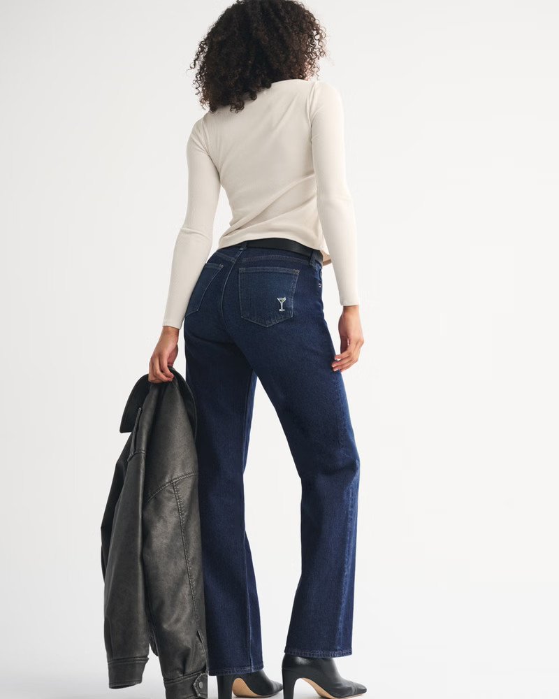 Curve Love High Rise 90s Relaxed Jean | Abercrombie & Fitch (US)