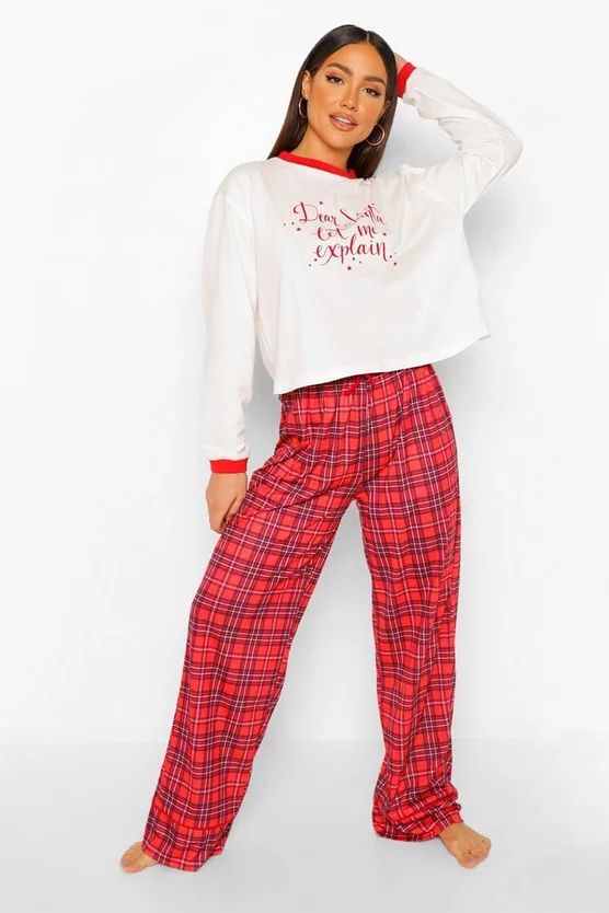 Mix And Match Plaid Pj Pants | Boohoo.com (US & CA)