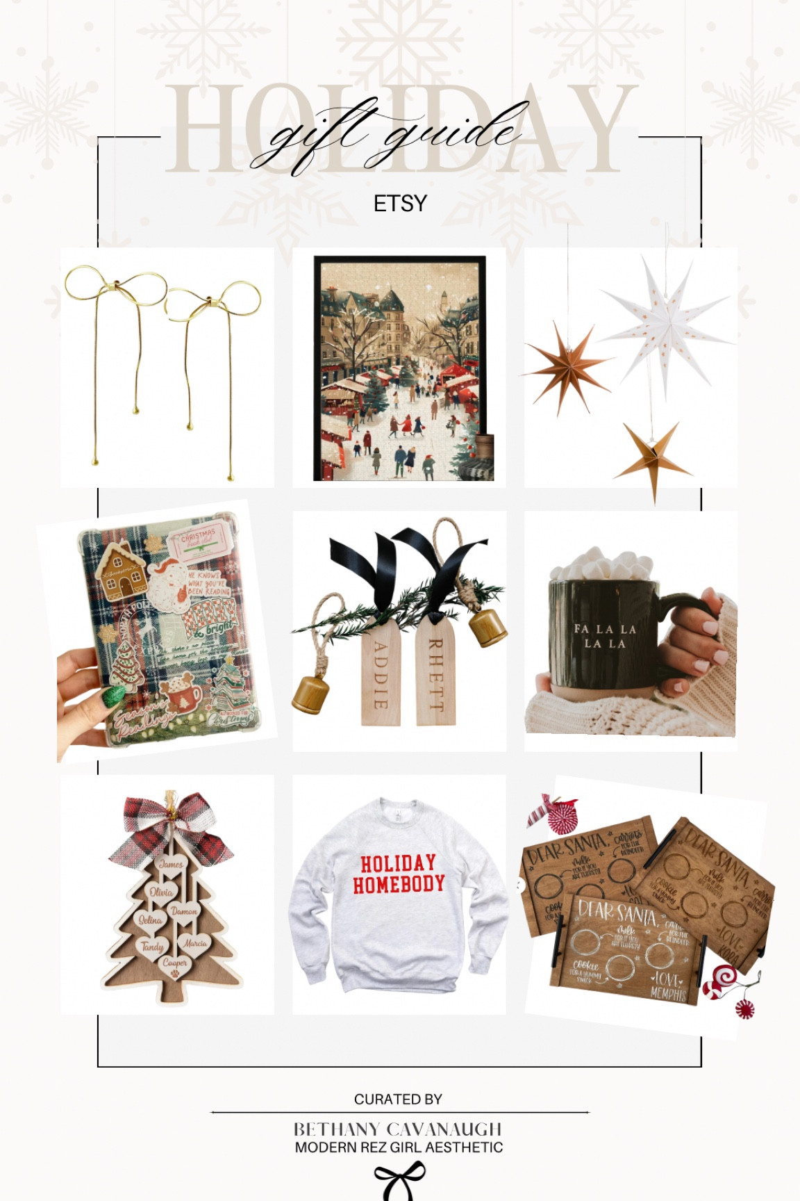 { etsy gift guide ❆

Holiday Gift Guide . Gifts for Her . Personalized Christmas Gifts . Modern Rez Girl Aesthetic . Native American Content Creator } 

#LTKGiftGuide #LTKHoliday #LTKHome