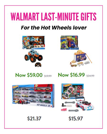 Last-minute gifts for the Hot Wheels lover on Walmart! #walmartpartner @walmart 