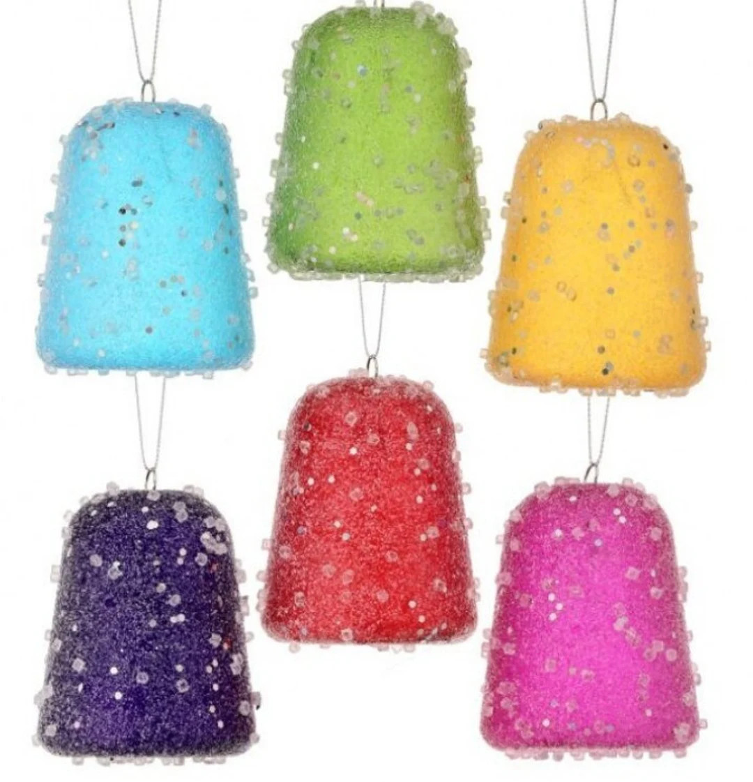 Iced Christmas Gumdrops Christmas Candy Decor Gumdrop Decor Multi Color Sweets Candy Christmas Or... | Etsy (US)