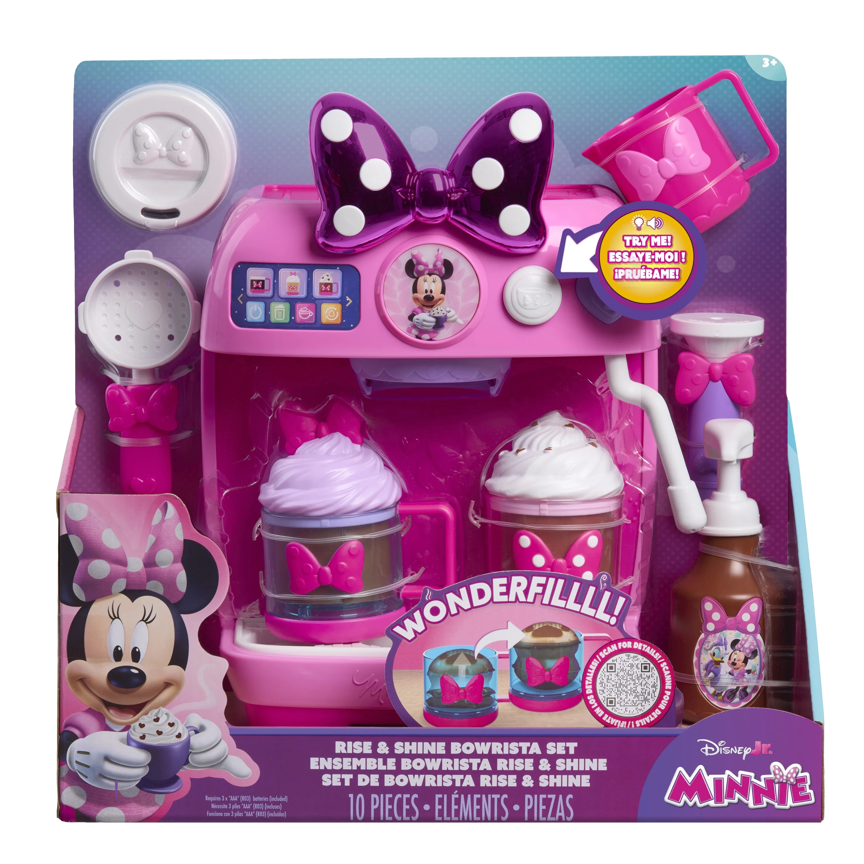 Disney Jr. Minnie Mouse Rise & Shine Bowrista Set, 25 cm Play Espresso Machine, Ages 3 and Up, DI... | Walmart (CA)