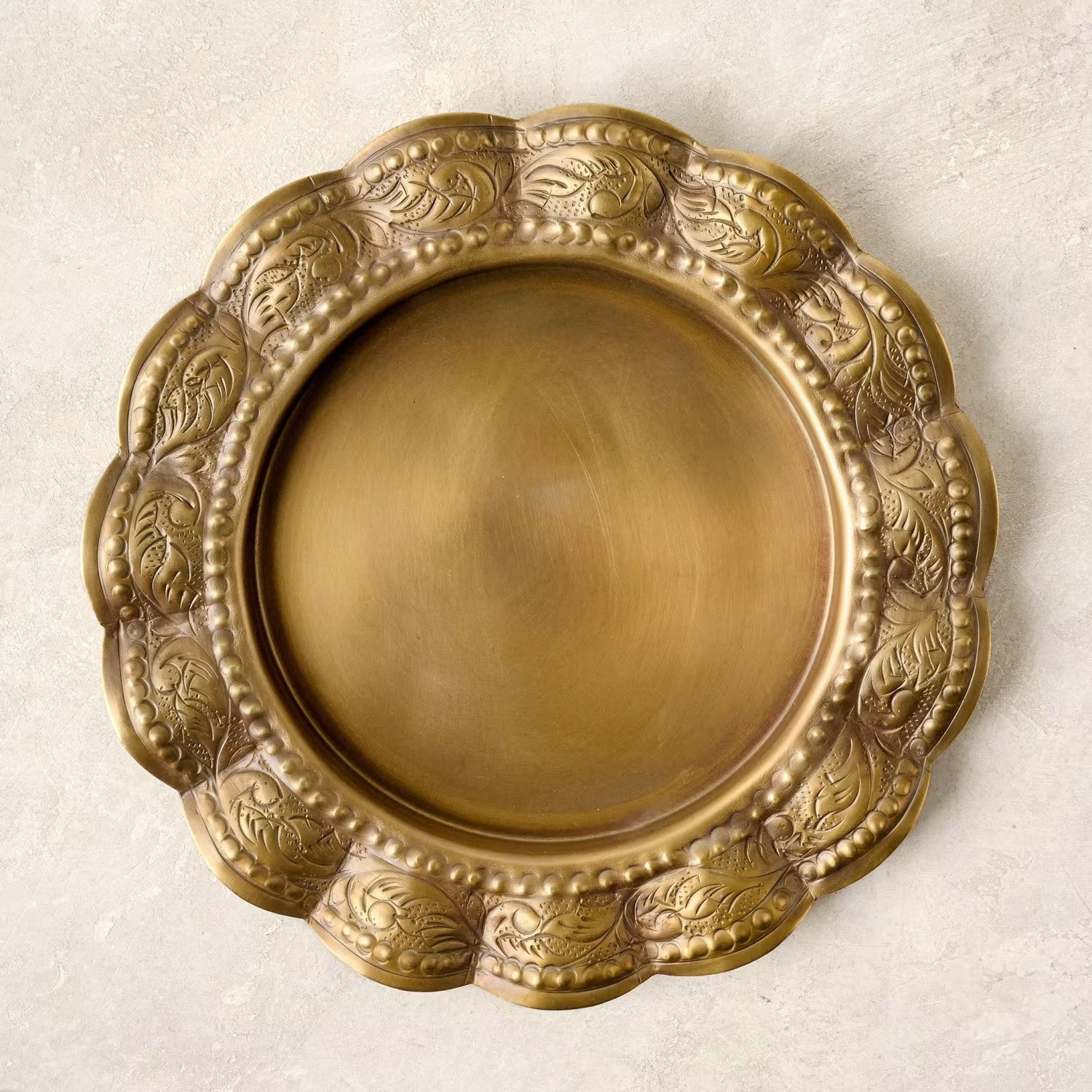 Brass Scalloped Trinket Tray | Magnolia