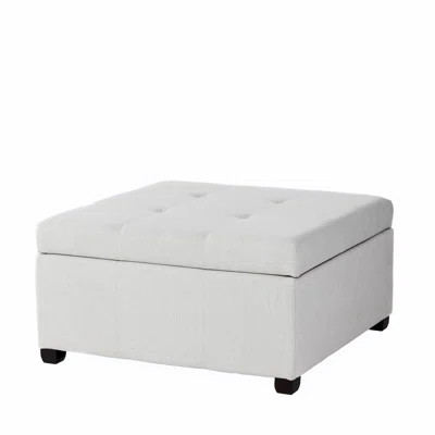 Upholstered Tufted Storage Ottoman | Wayfair Professional