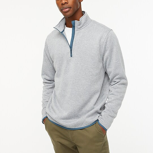 Marled fleece half-zip pullover | J.Crew Factory