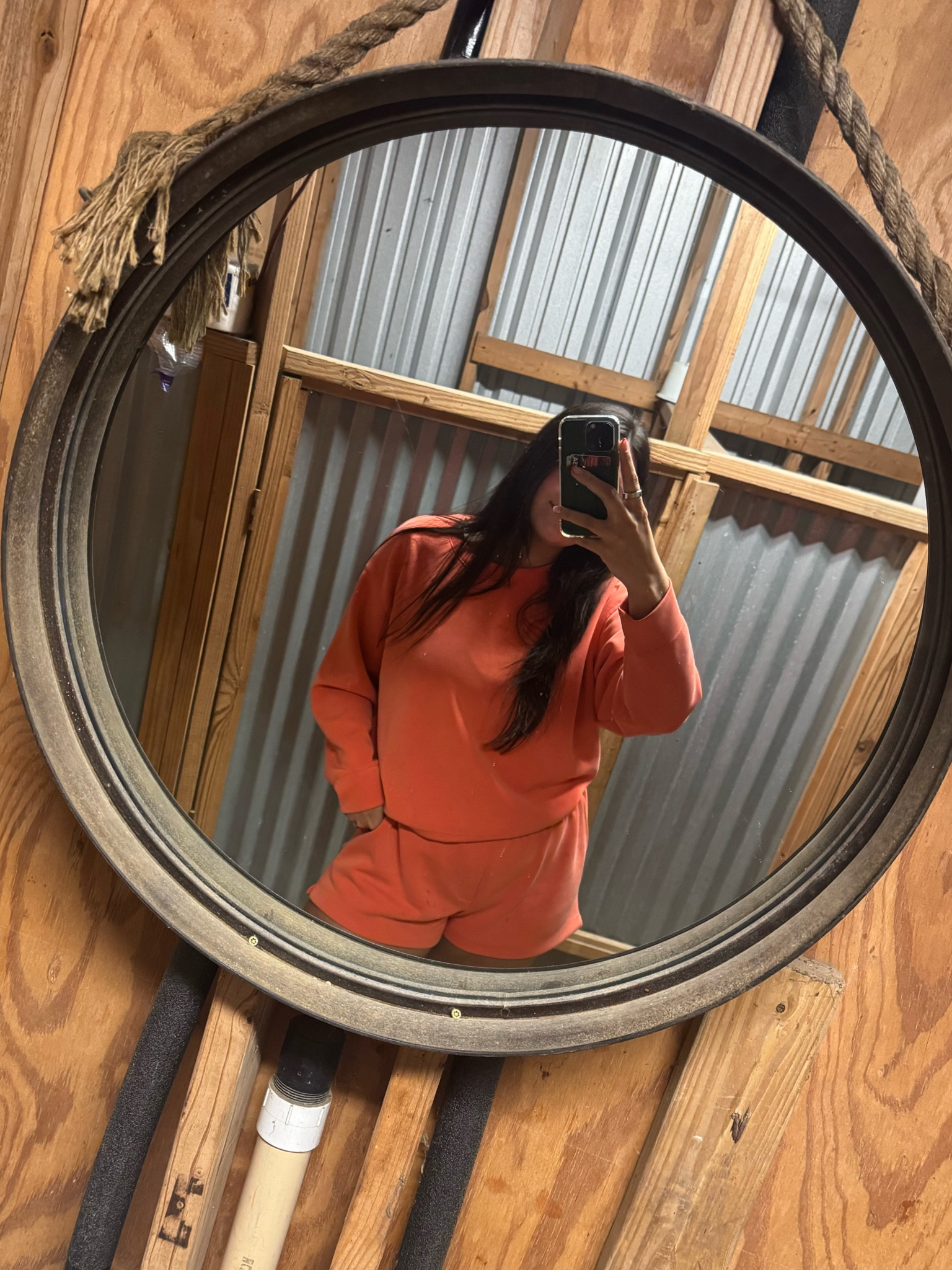 The literal softest material everrrr. 

I got a large short and xl on the top for a more oversized fit  