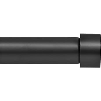 Ivilon Drapery Window Curtain Rod - End Cap Style Design 1 Inch Pole. 28 to 48 Inch Color Black | Amazon (US)