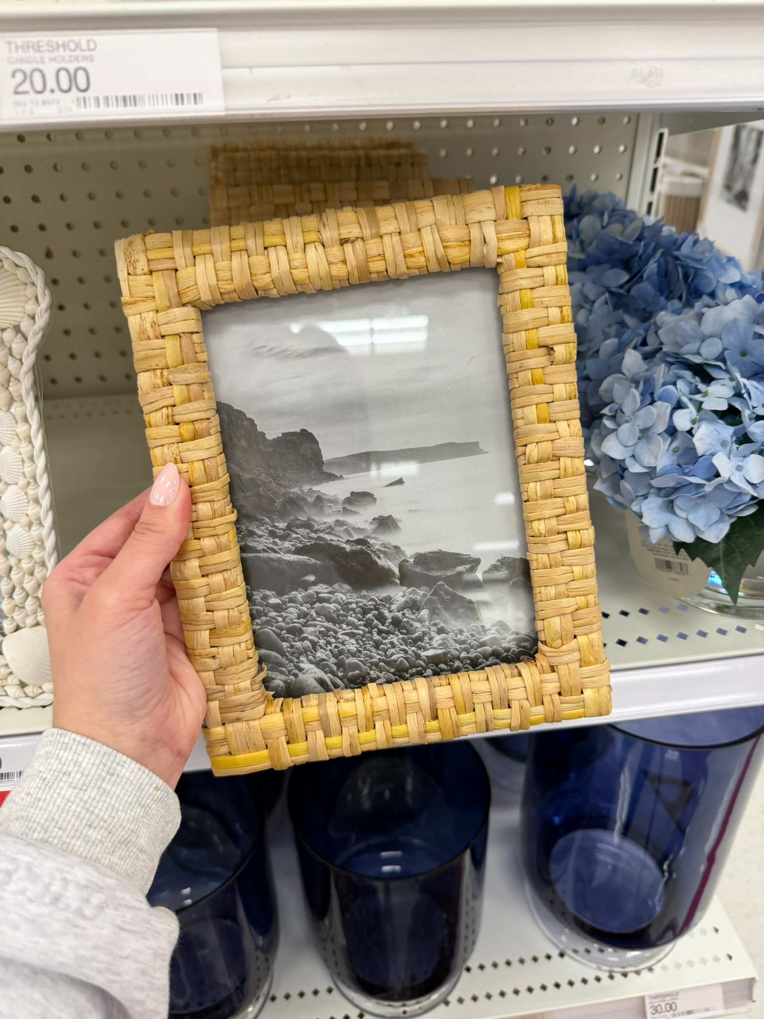 Target new arrival alert!! This woven picture frame from Threshold is SUCH a good little home find lately. The natural woven texture gives that coastal organic modern look that makes any shelf, nightstand, or coffee table styling feel more elevated instantly. summer outfits, vacation outfits beach, business casual workwear, target home decor, target finds, target new arrivals, woven decor, coastal home decor, organic modern decor, picture frames, shelf styling, neutral home decor, cottage style decor, home styling finds, threshold decor
 

 #LTKSeasonal #LTKHome