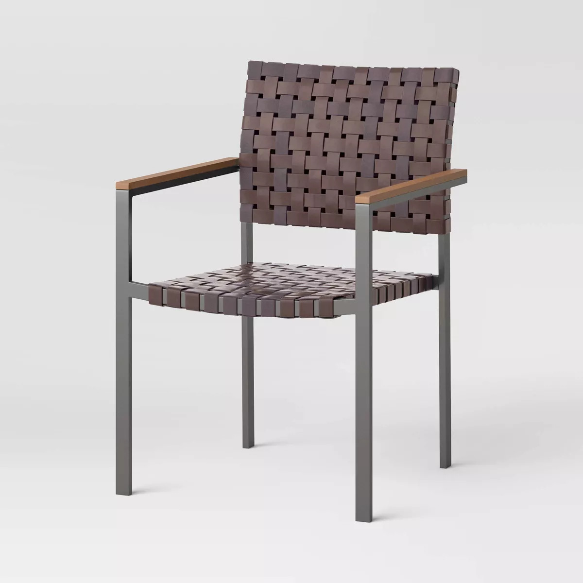 Oak Park Outdoor Patio Dining Chairs Stacking Chairs Brown - Threshold™ | Target