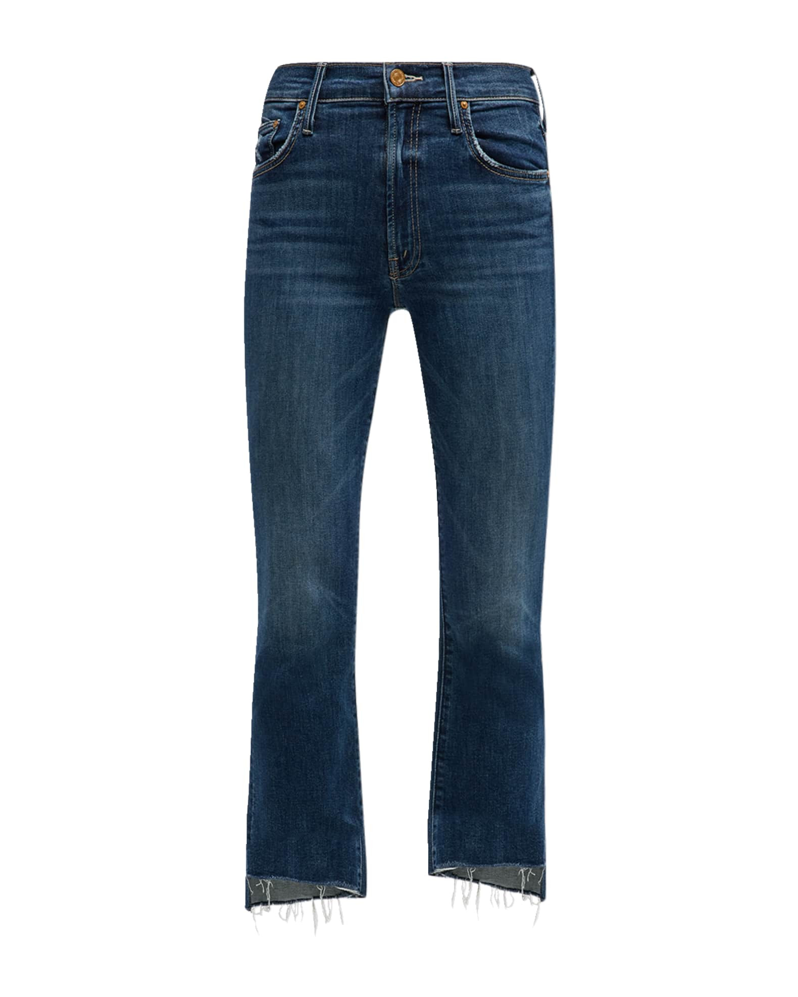 Insider Crop Step Frayed Jeans | Neiman Marcus