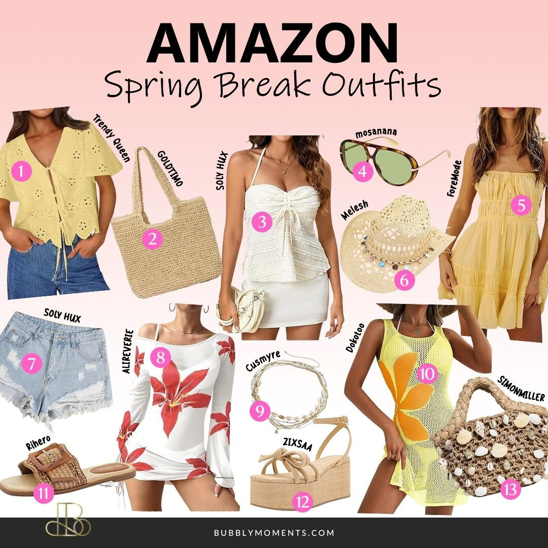 Spring break is calling, and these women’s outfits are ready to go wherever your plans take you 🌴 From beach walks and poolside lounging to brunch dates and sunset dinners, these spring break looks are all about effortless style, comfort, and confidence. Think flowy dresses, lightweight layers, trendy sets, chic swim cover-ups, and easy everyday pieces you can mix and match all trip long. These outfits are perfect for warm weather, travel days, and creating cute vacation photos without overthinking your look. Whether you’re heading to a tropical getaway, a city escape, or a relaxed staycation, these spring break outfit ideas make packing simple and stylish. Save this post for outfit inspiration, tap to shop your favorites, and refresh your spring wardrobe with pieces you’ll reach for again and again. These looks are versatile, on-trend, and perfect for women who want to look put-together while still feeling comfortable and carefree all season long.
#LTKBeauty #LTKootd #LTKTravel #springbreakoutfits #springbreakstyle #vacationoutfits #womenfashion #springfashion #resortwear #vacationstyle #traveloutfits #springoutfits #amazonfashion #amazonfinds #outfitinspo #styleinspo #womensstyle #beachoutfits #vacationvibes #springwardrobe #trendingfashion 

 