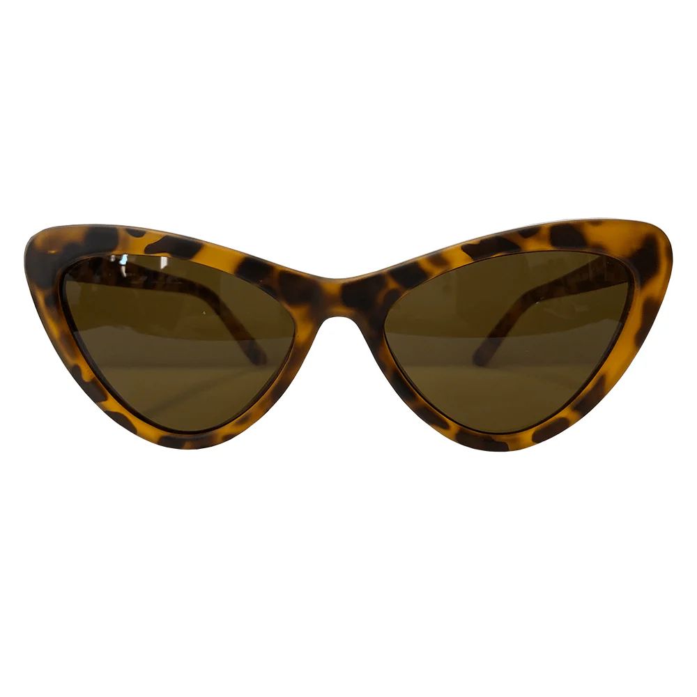 Trust Collection - Turtle Print Cat Eye Sunglasses w/ Brown Lenses | AC Brazil (US)