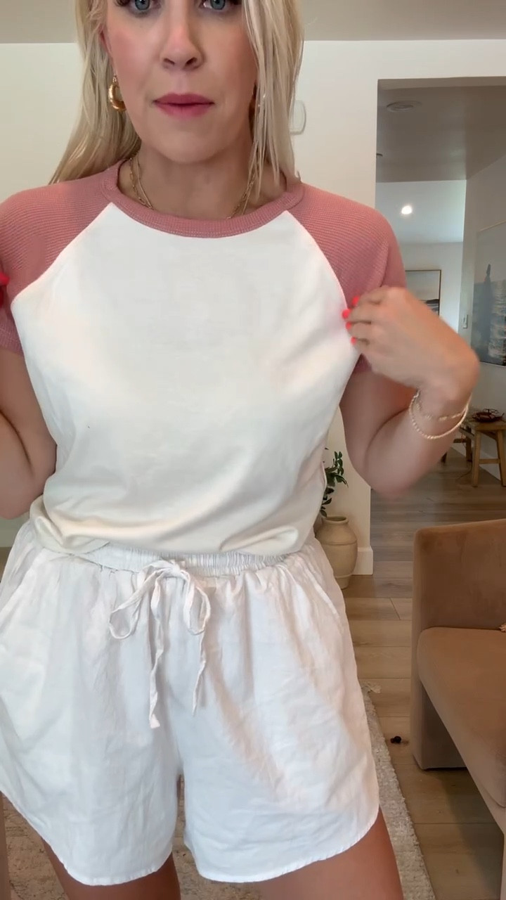 Here is the same baby tee in pink! I love this one! I like that the top is a waffle texture too! I’m wearing a size large!

#LTKFindsUnder50 #LTKStyleTip #LTKFindsUnder100