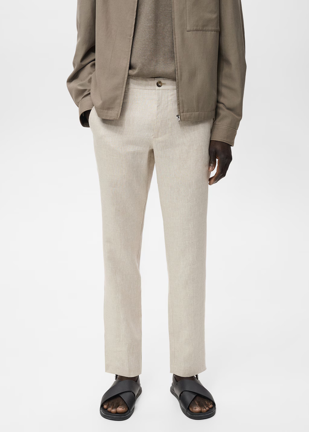 Slim-fit 100% linen pants - Men | MANGO USA | Mango (US/MX/AU)