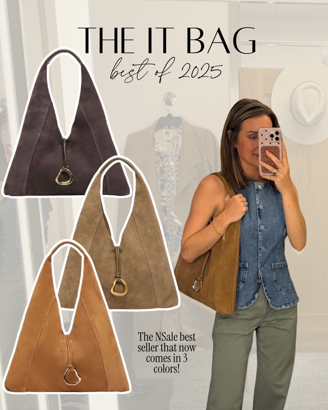 The it bag of the year! Best selling bag of the season was the viral suede hobo bag that kept selling out during the Nordstrom anniversary sale! 

#LTKOver40 #LTKTravel #LTKmomlife