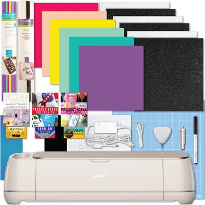 Cricut Maker 4 Cutting Machine with Vinyl and Iron-On Sheets Bundle | Wayfair North America