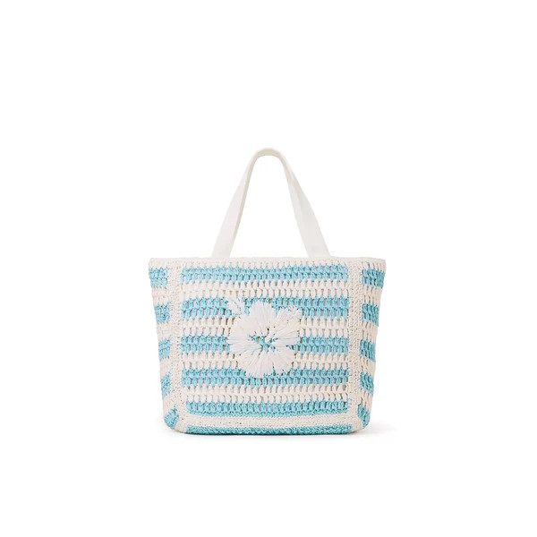 Straw Beach Tote Bag - Tropic Blues | Kulani Kinis US