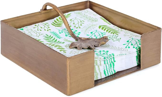 NIKKY HOME Farmhouse Napkin Holder, Rustic Tissue Dispenser, Flat Paper Hand Towel Caddy, Vintage... | Amazon (US)