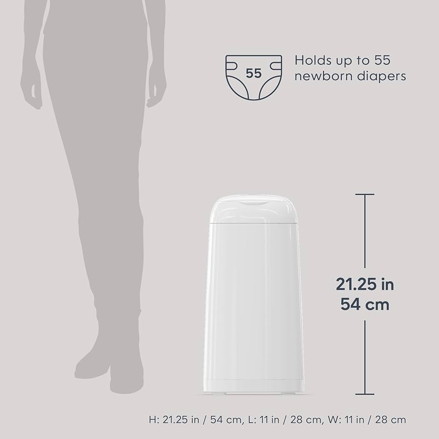 Diaper Genie Classic Diaper Pail Gift Set | Push-N-Lock Odor Control | Includes Starter Refill an... | Amazon (US)