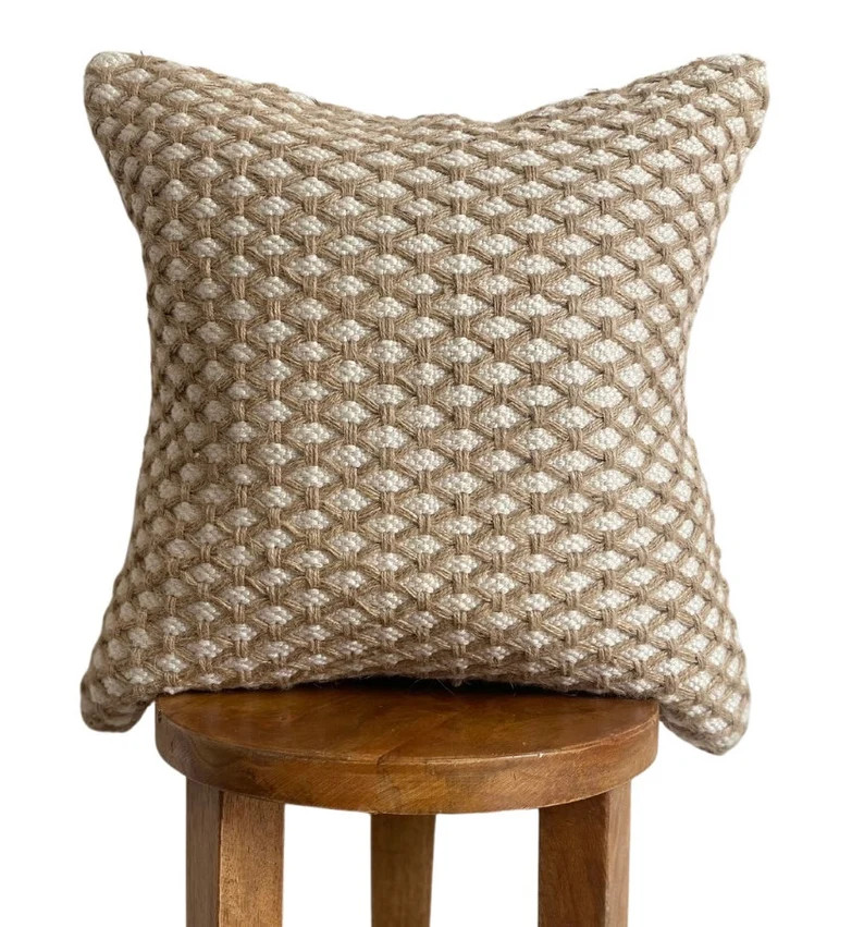 Boho Outdoor Pillow Cover, Raffia Pillow, Jute Outdoor Pillow, Outdoor Pillow Covers, Pillow Cove... | Etsy (US)