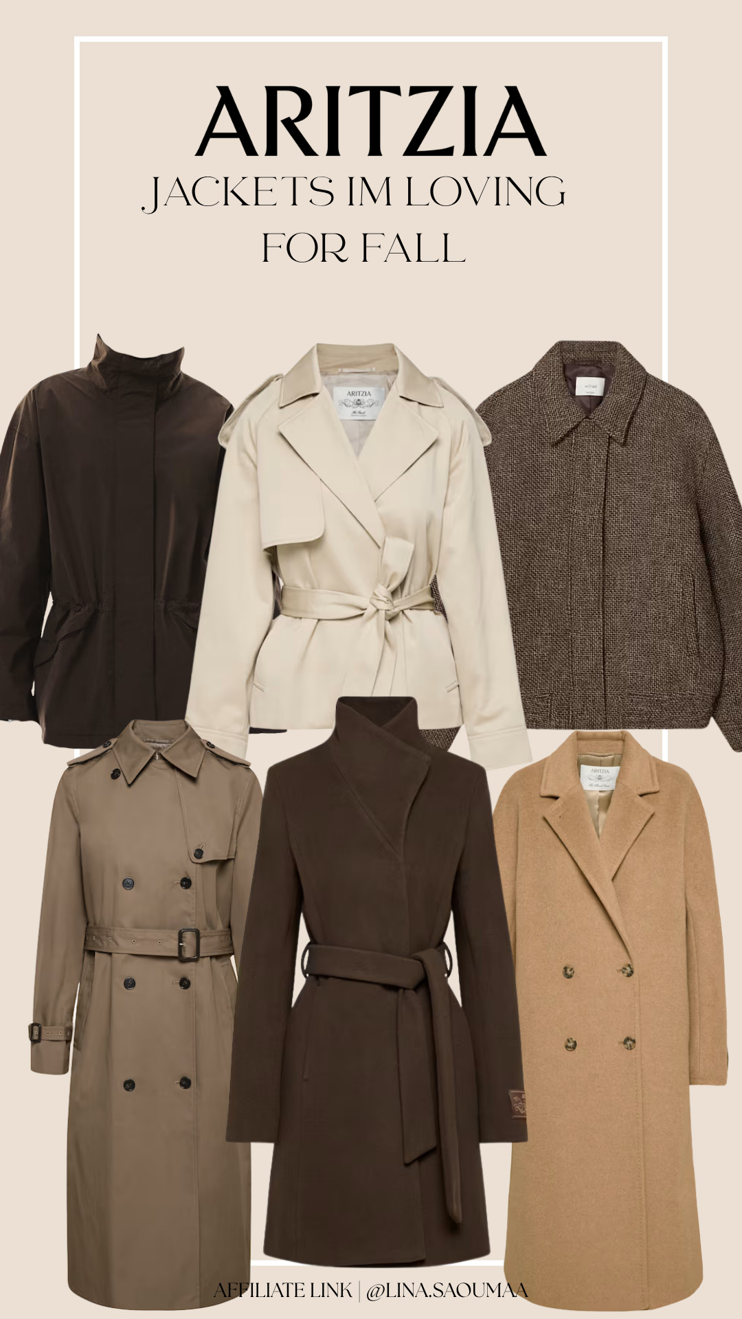 Aritzia Jackets I'm Loving For Fall 

 #LTKfall #LTKstyletip