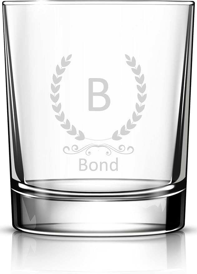 Personalized Etched Monogrammed Whiskey Glass, Custom Message, Whiskey Rocks Glass, Heavy Base 11... | Amazon (US)