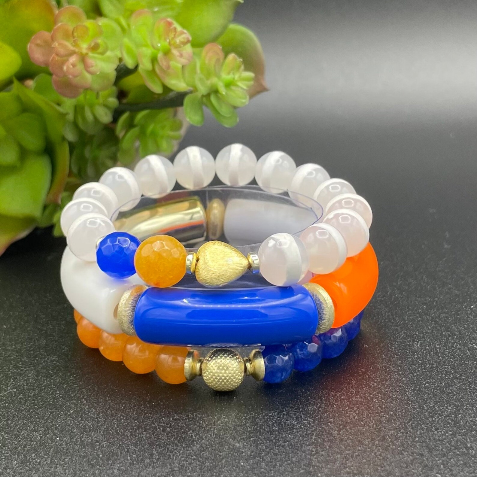 Women's University of Florida Gators, Blue & Orange Beaded Bracelets Purchase Individually or as ... | Etsy (US)