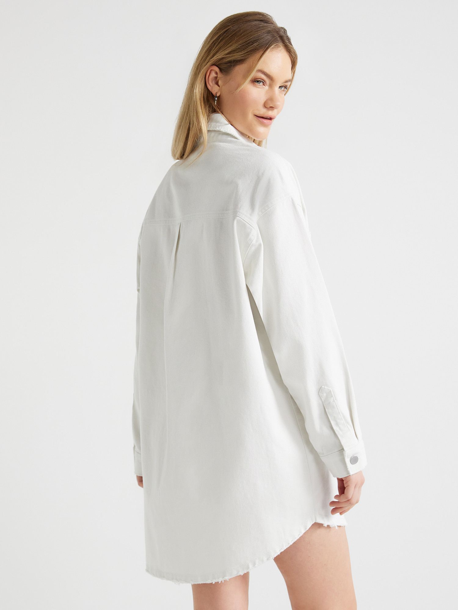 Scoop Women's Denim Shirt Dress, Sizes XS-XXL | Walmart (US)