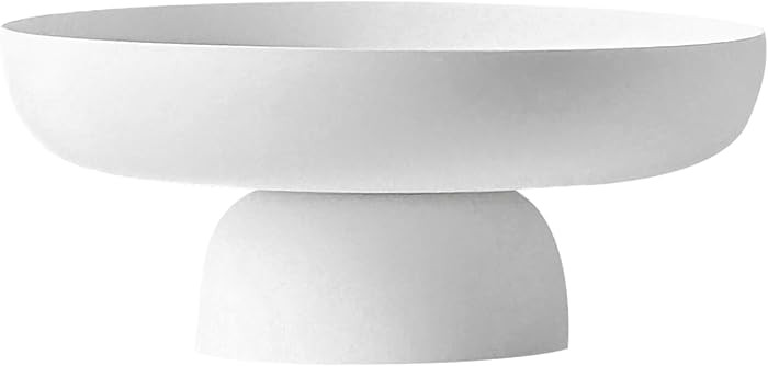 Fruit Bowl, 10.4 Inch Pedestal Bowl, Decorative Fruit Holder Dessert Display Stand with Drain Hol... | Amazon (CA)