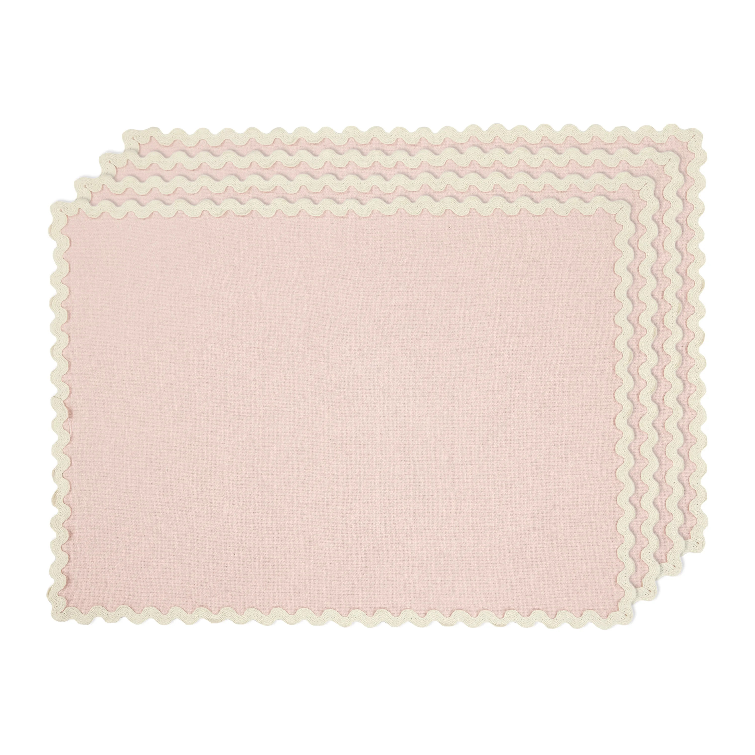 Easter Ric Rac Trim 4 pack Table Placemat Set - 14" x 19" Each - 100% Cotton, Multi-color | Walmart (US)