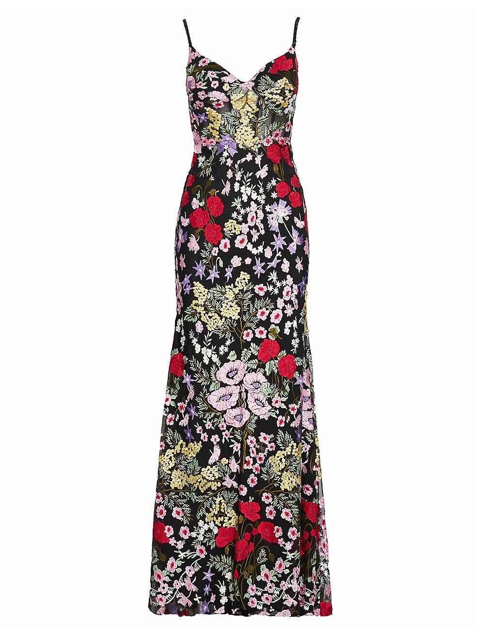 Mac Duggal Floral Embroidery Lace Column Gown | Saks Fifth Avenue