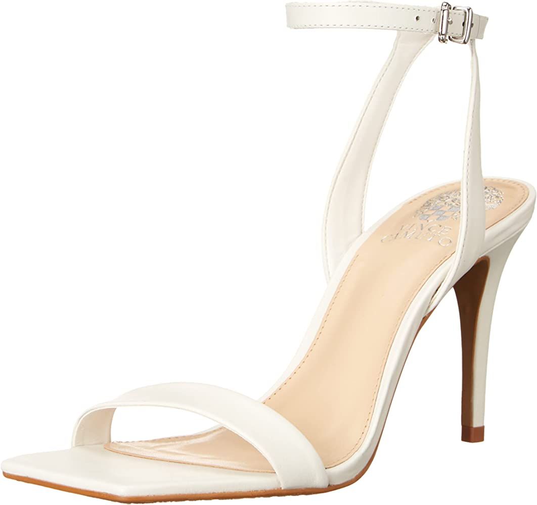 Vince Camuto Women's Saprenda Heeled Sandal, White Heels, Summer Heels, Amazon Fashion | Amazon (US)