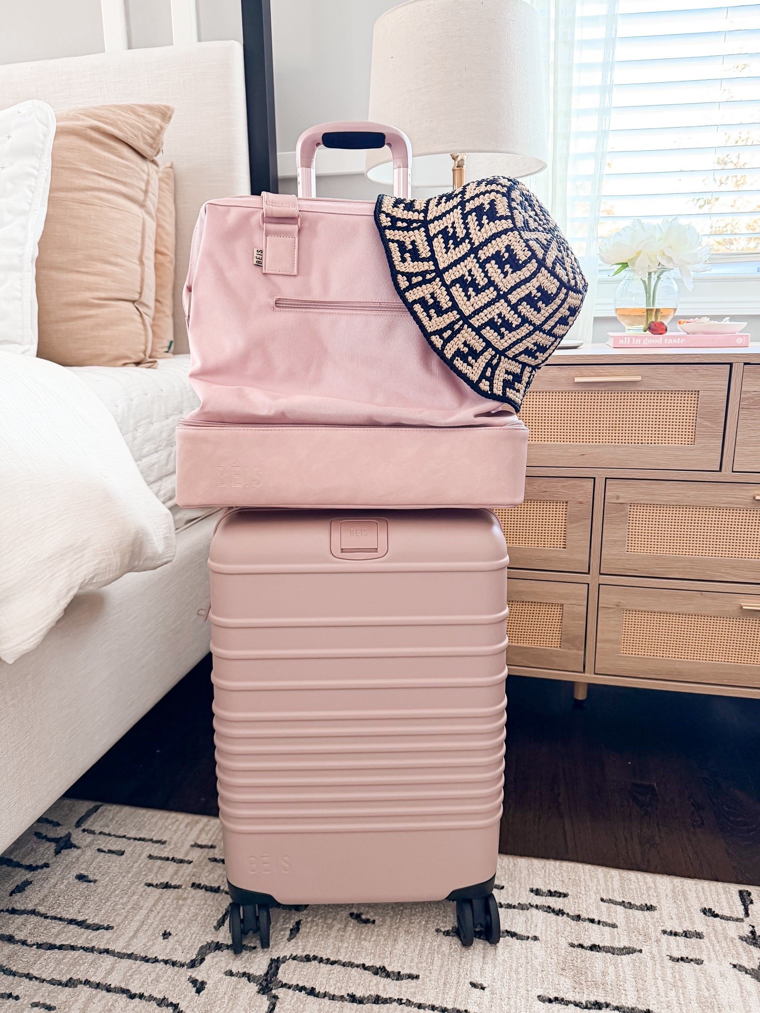 The best luggage!! I was able to pack 6 days in Aruba just in this carryon + weekender! The weekender fits under the seat in the plane and fits sooooo much plus the carryon luggage is so lightweight and roomy on the inside. Dane got the black version but I love all the colors. Highly highly recommend beis

#LTKTravel #LTKdayinmylife #LTKmomlife