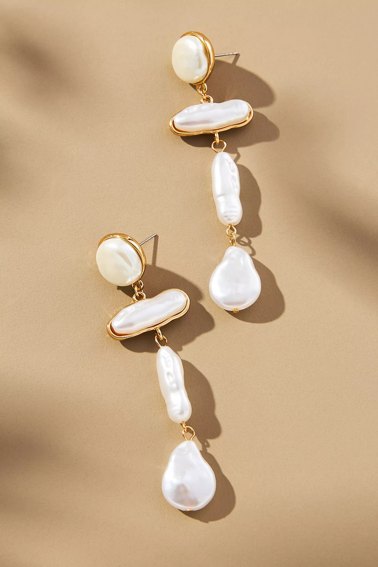 Shaped Pearls Drop Earrings | Anthropologie (US)