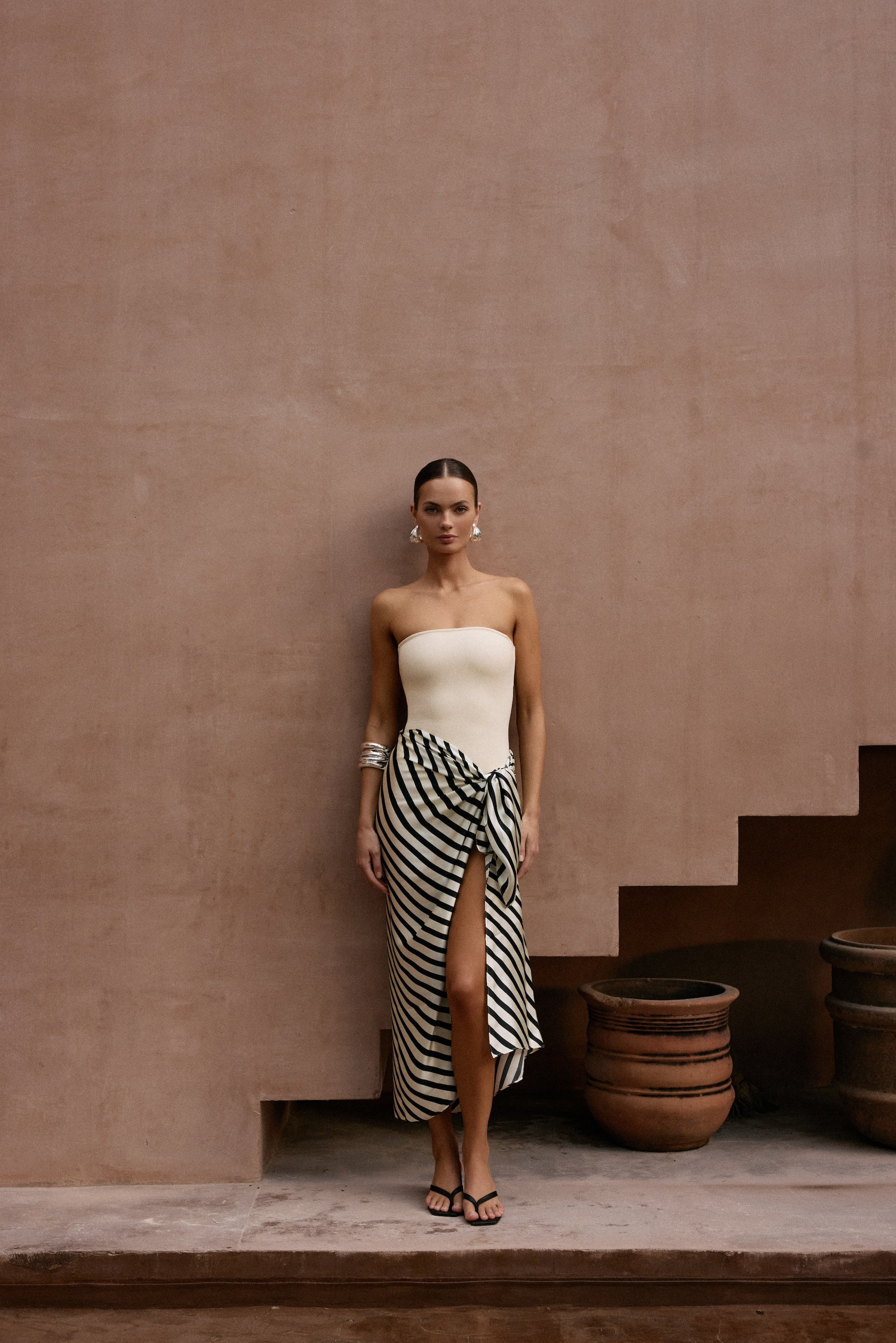 Silk Sarong (Diagonal Stripe) | SAME