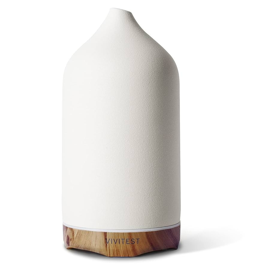 VIVITEST Aromatherapy Diffuser,250ML Ceramic Ultrasonic Essential Oil Diffuser for Aromatherapy (... | Amazon (US)