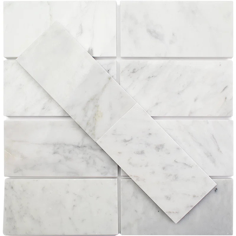 3" x 6" Marble Subway Tile in Crema Marfil | Wayfair North America