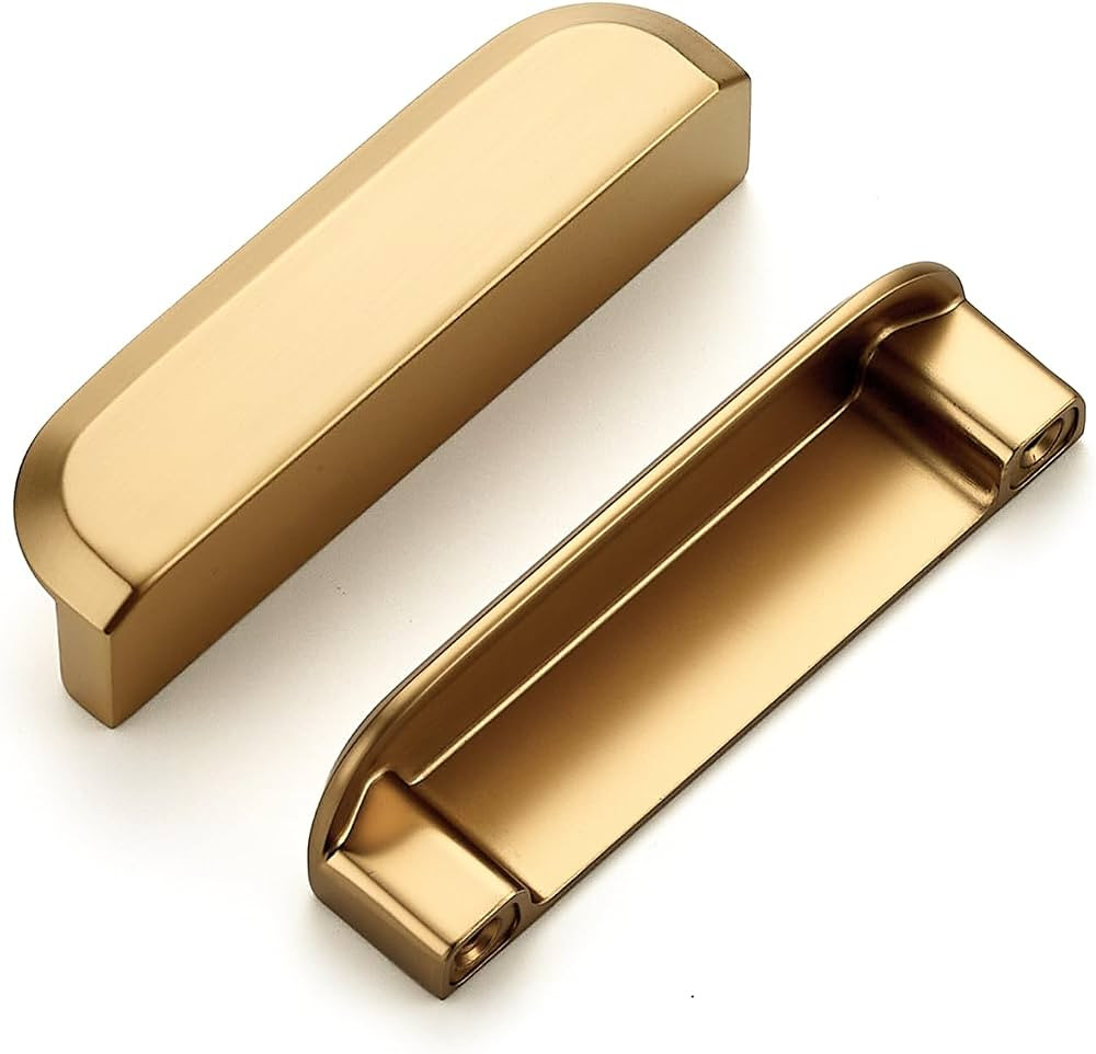 Ravinte Cabinet Pulls Cabinet Handles 3 Inch Champagne Bronze 4 Pack | Amazon (US)